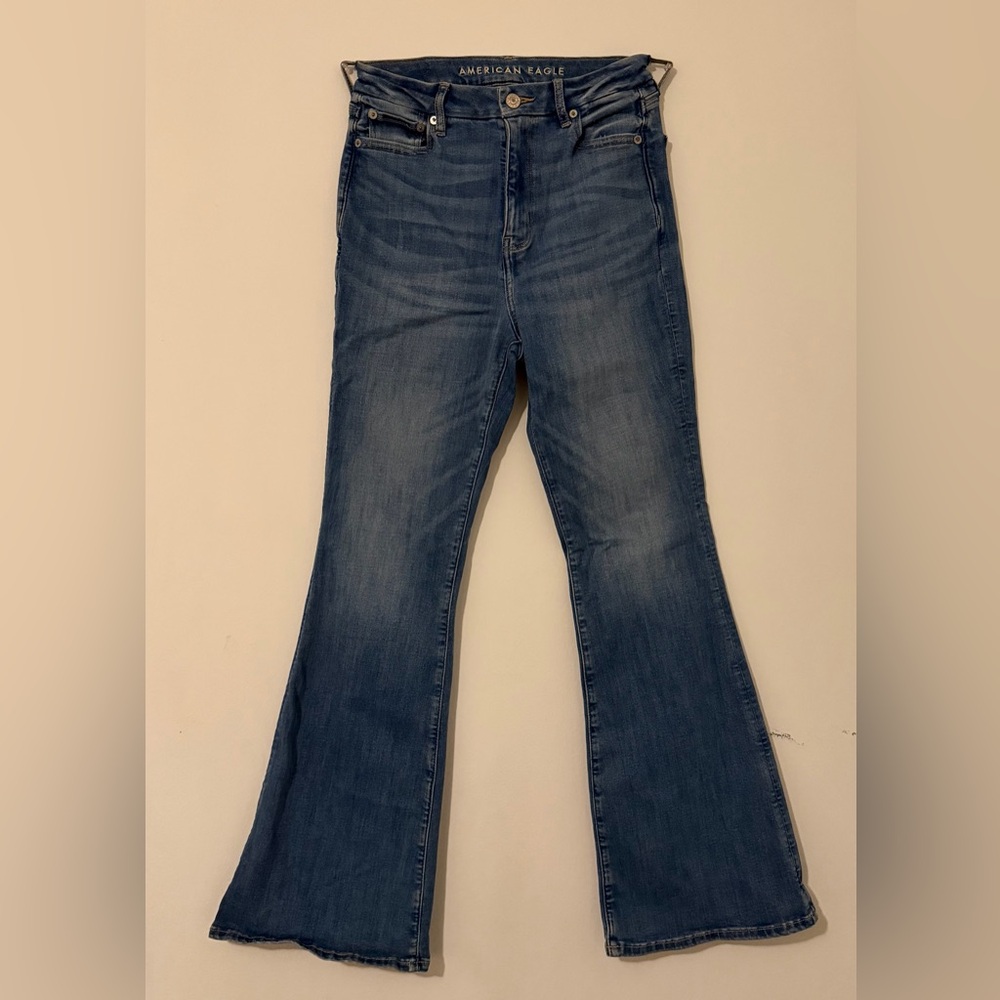 American Eagle Outfitters Flare Jeans in Blue